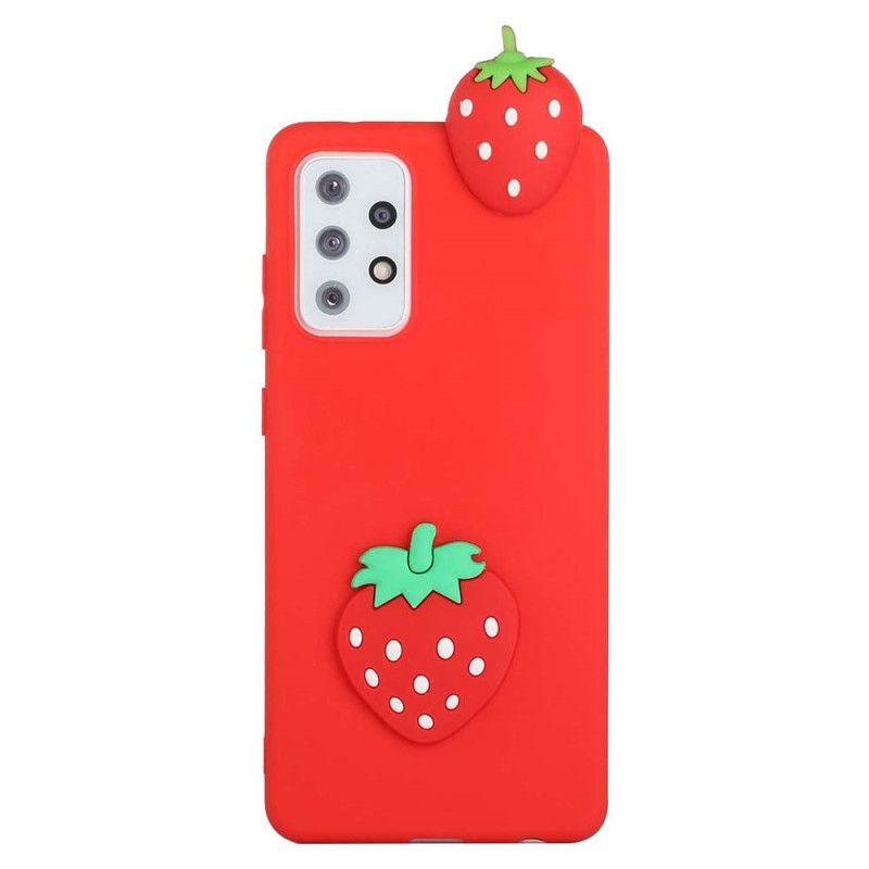 Cover Samsung Galaxy A53 5G 3d-jordbæret