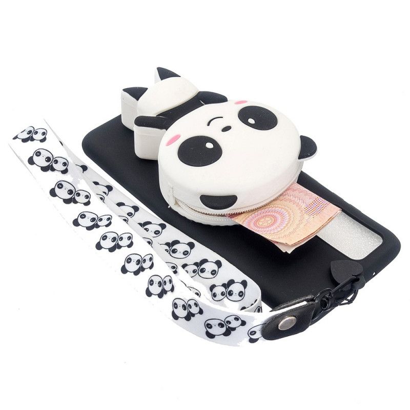 Cover Samsung Galaxy A53 5G 3d Panda Med Karabinhage