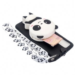 Cover Samsung Galaxy A53 5G 3d Panda Med Karabinhage