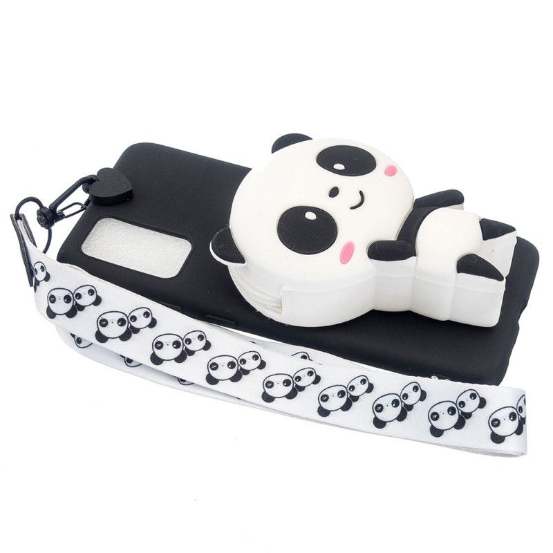 Cover Samsung Galaxy A53 5G 3d Panda Med Karabinhage