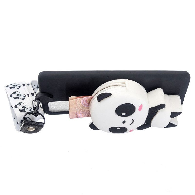 Cover Samsung Galaxy A53 5G 3d Panda Med Karabinhage