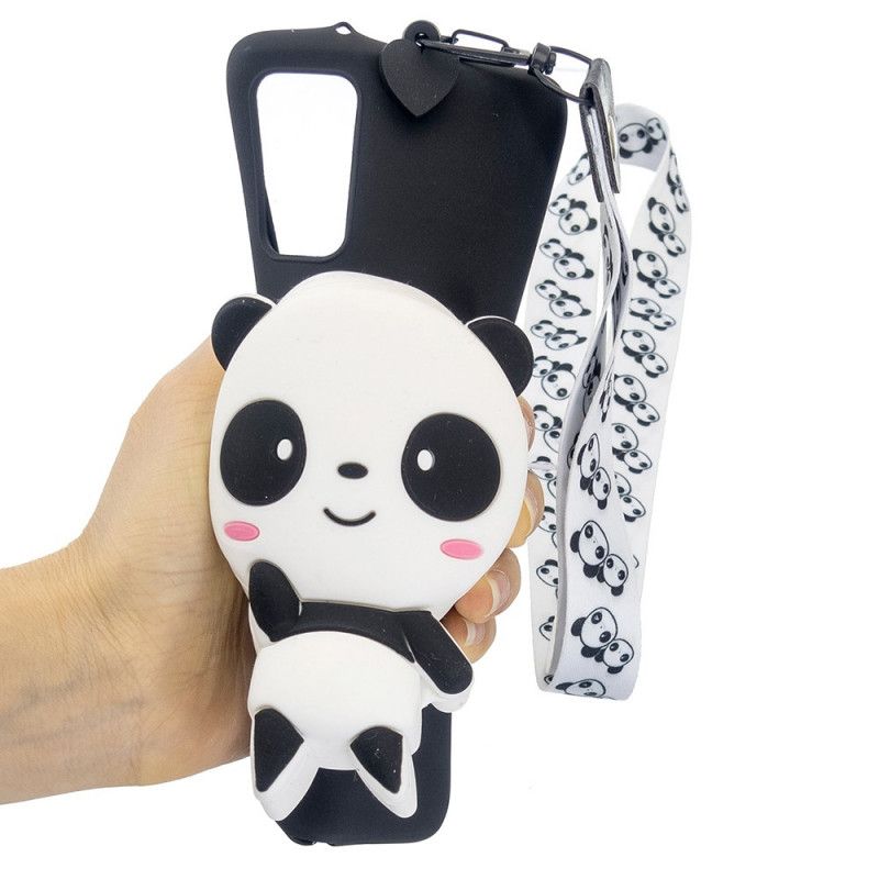 Cover Samsung Galaxy A53 5G 3d Panda Med Karabinhage