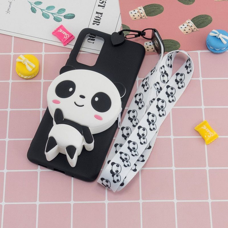 Cover Samsung Galaxy A53 5G 3d Panda Med Karabinhage