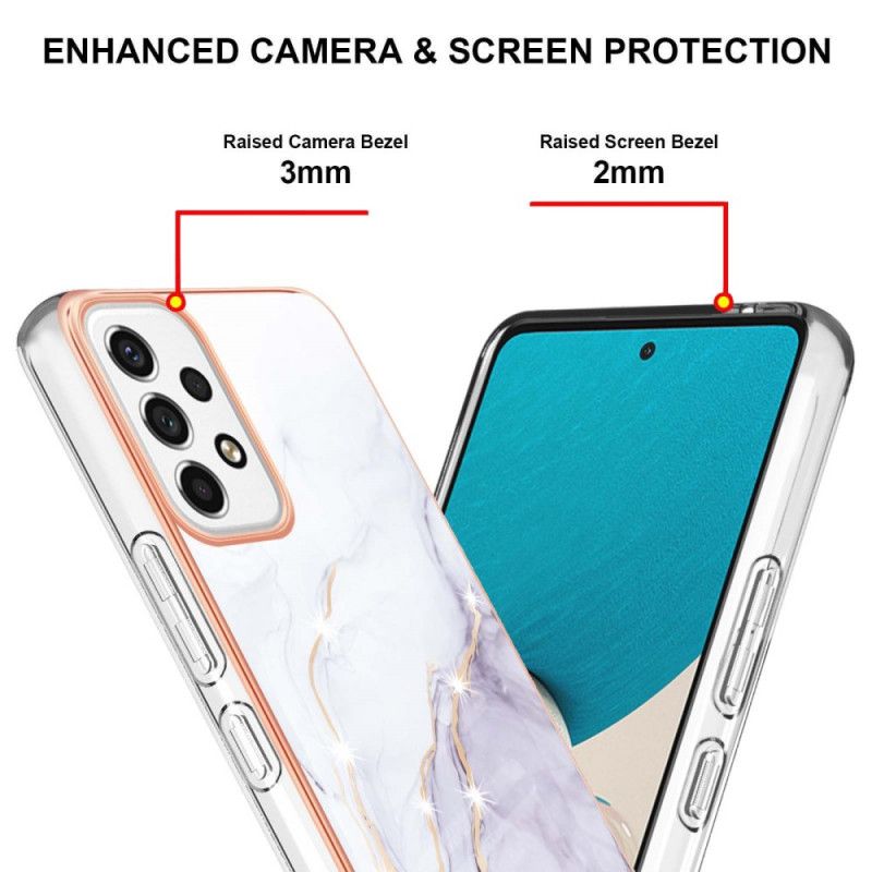 Cover Samsung Galaxy A53 5G Fleksibel Silikonemarmor