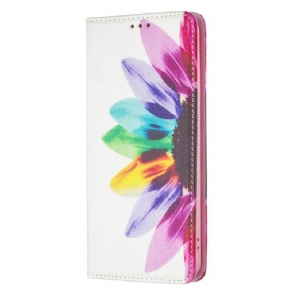 Cover Samsung Galaxy A53 5G Flip Cover Akvarelblomst