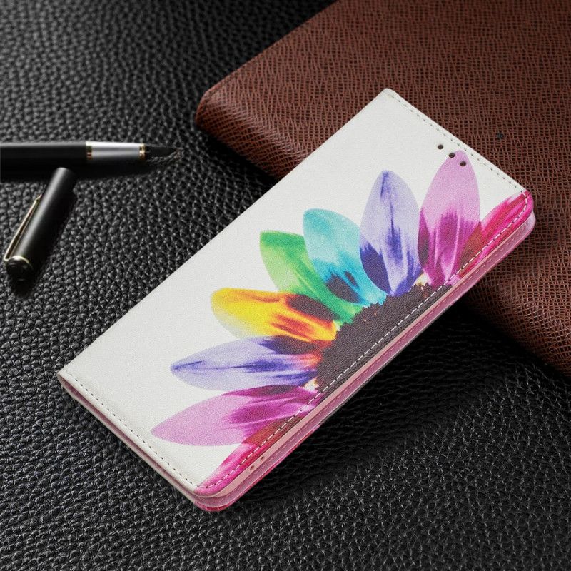 Cover Samsung Galaxy A53 5G Flip Cover Akvarelblomst