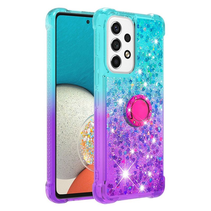 Cover Samsung Galaxy A53 5G Glitter Ring-støtte