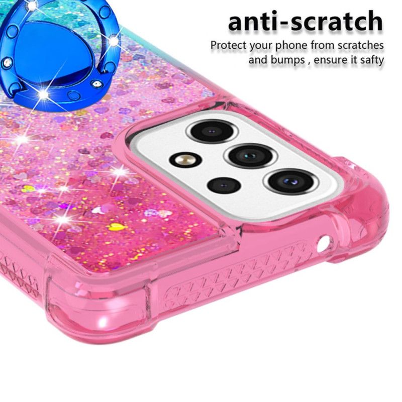 Cover Samsung Galaxy A53 5G Glitter Ring-støtte