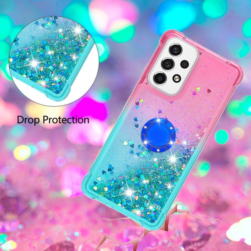 Cover Samsung Galaxy A53 5G Glitter Ring-støtte