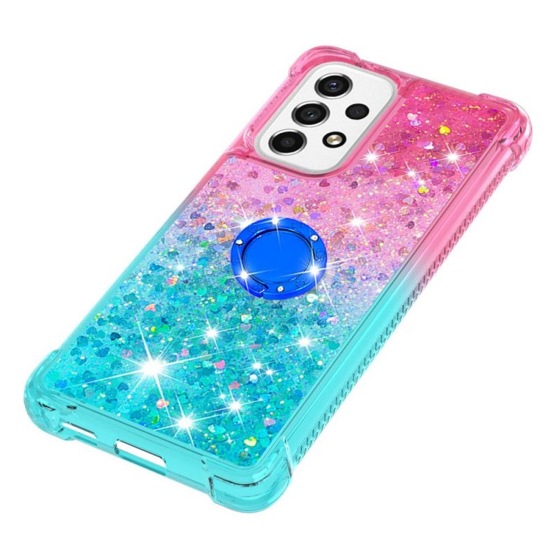 Cover Samsung Galaxy A53 5G Glitter Ring-støtte