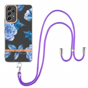 Cover Samsung Galaxy A53 5G Med Snor Blomstersnor