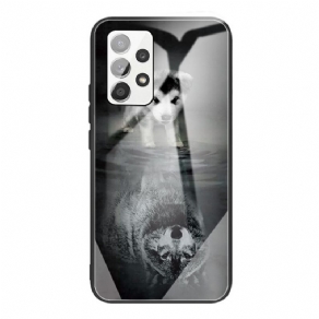 Cover Samsung Galaxy A53 5G Puppy Dream Hærdet Glas