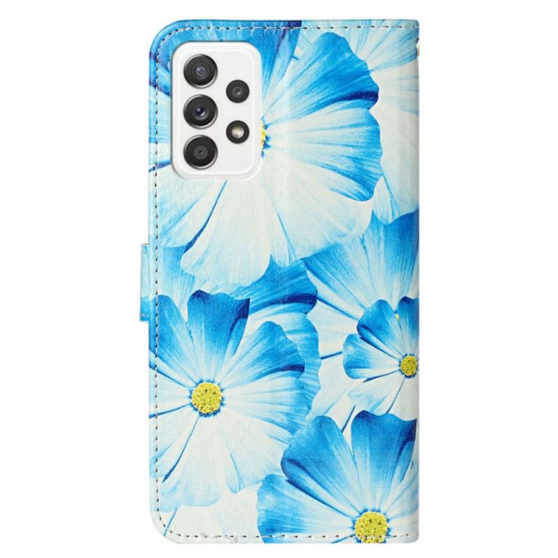 Flip Cover Samsung Galaxy A53 5G Blomsterstilen