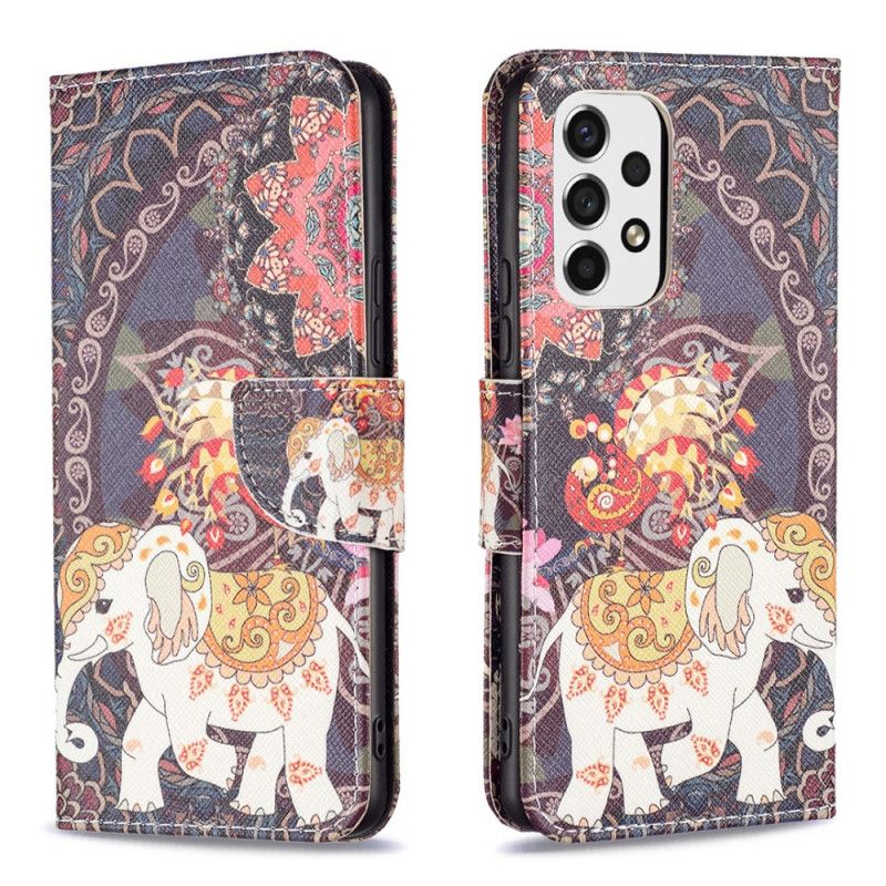 Flip Cover Samsung Galaxy A53 5G Indisk Elefant