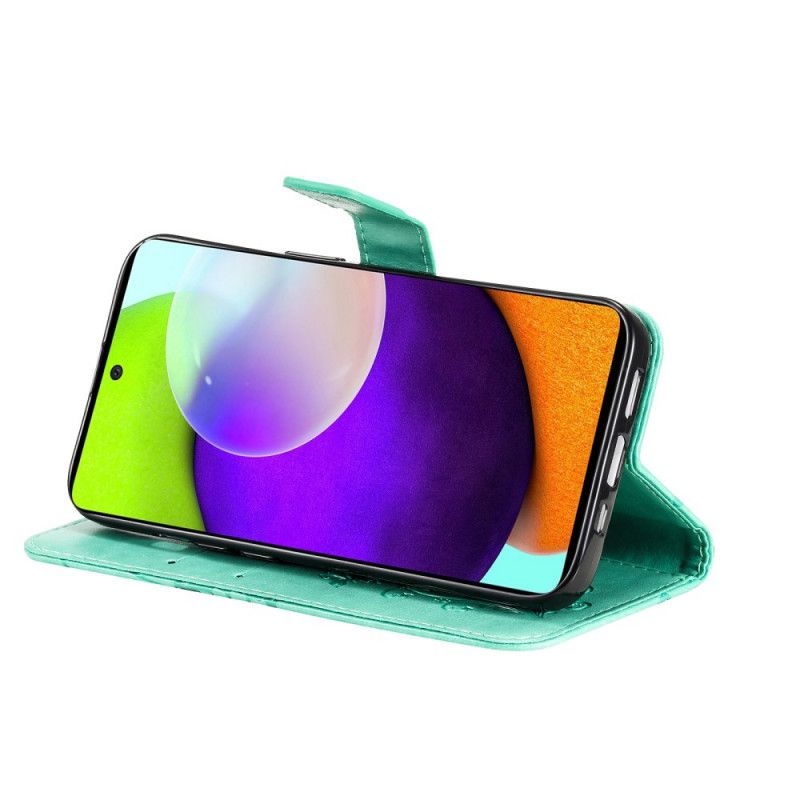 Flip Cover Samsung Galaxy A53 5G Med Snor Kæmpe Strappy Sommerfugle