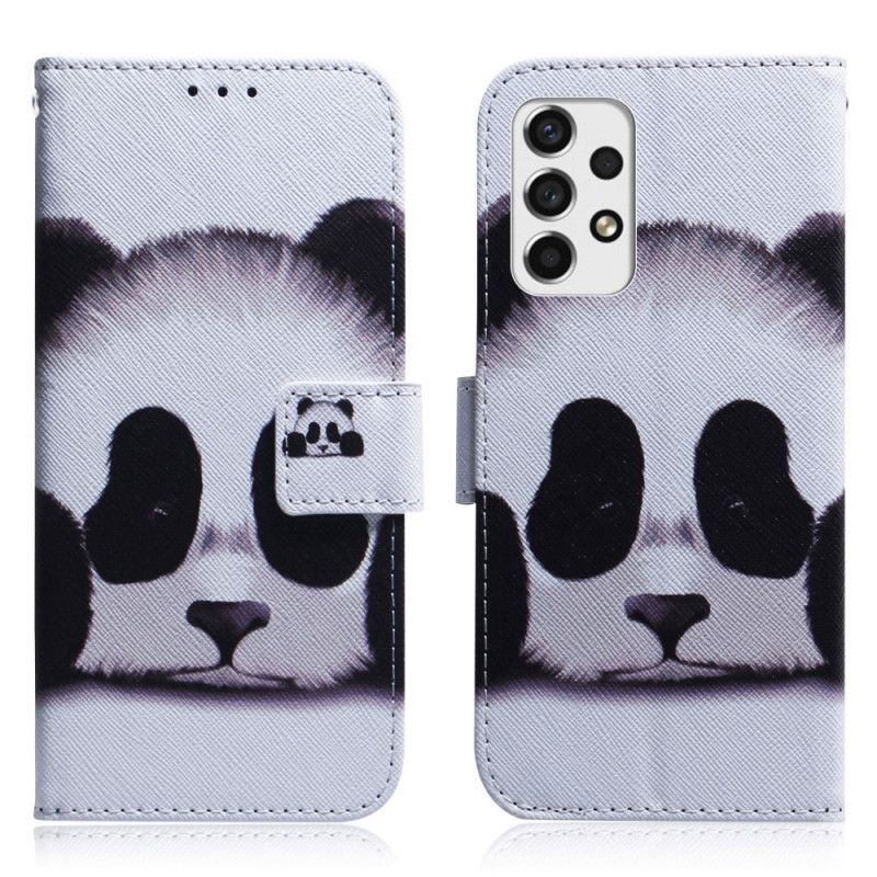 Flip Cover Samsung Galaxy A53 5G Panda Ansigt