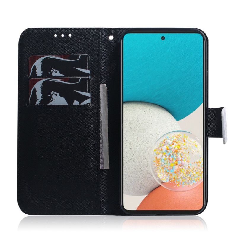 Flip Cover Samsung Galaxy A53 5G Panda Ansigt