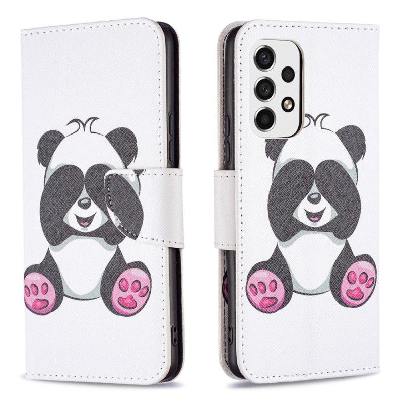 Flip Cover Samsung Galaxy A53 5G Panda Sjov