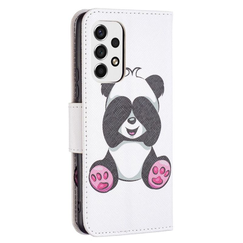 Flip Cover Samsung Galaxy A53 5G Panda Sjov