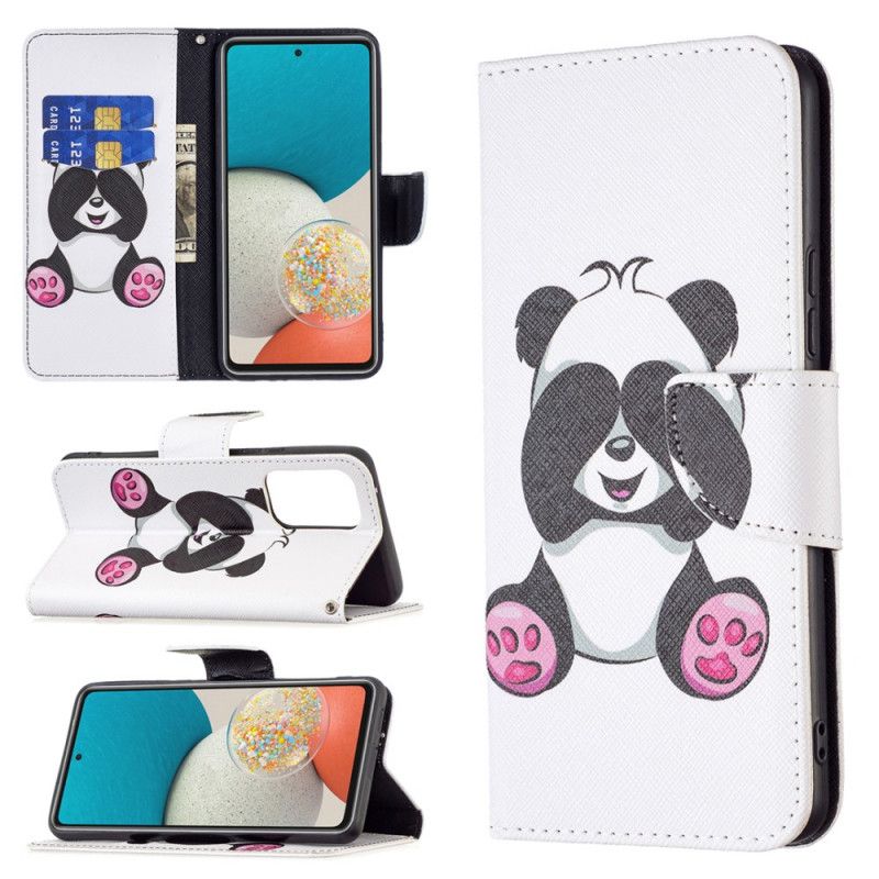 Flip Cover Samsung Galaxy A53 5G Panda Sjov