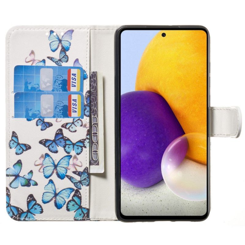 Flip Cover Samsung Galaxy A53 5G Sommerfuglestilen