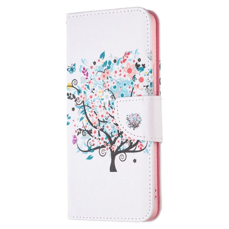 Læder Cover Samsung Galaxy A53 5G Blomstret Træ