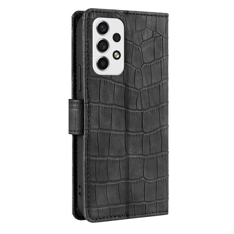 Læder Cover Samsung Galaxy A53 5G Krokodille