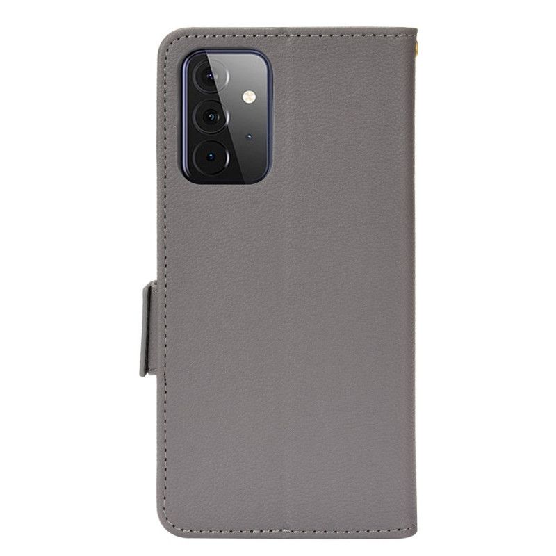 Læder Cover Samsung Galaxy A53 5G Traditionelt Litchi Imiteret Læder