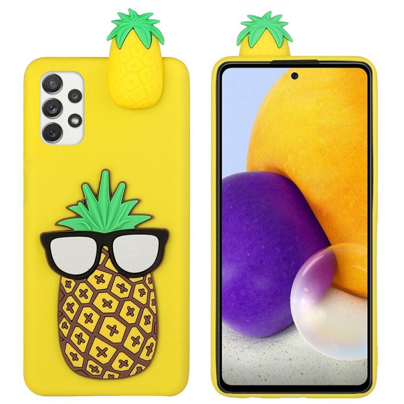 Mobilcover Samsung Galaxy A53 5G Ananas 3d-briller