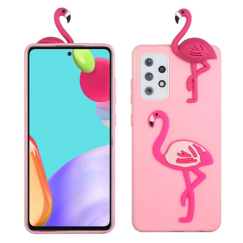 Mobilcover Samsung Galaxy A53 5G Flamingo 3d