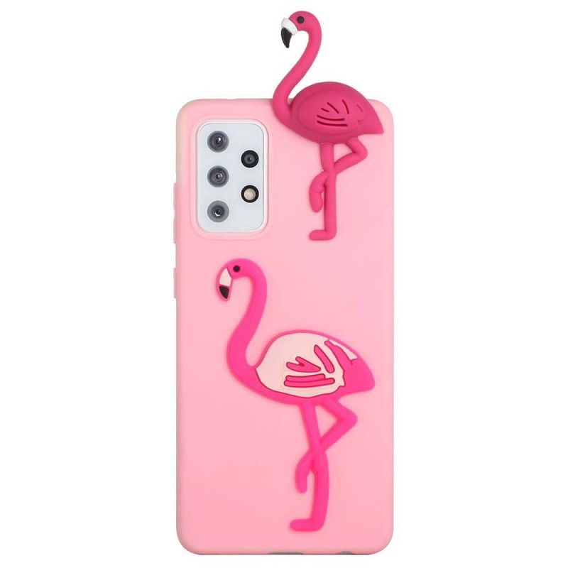 Mobilcover Samsung Galaxy A53 5G Flamingo 3d