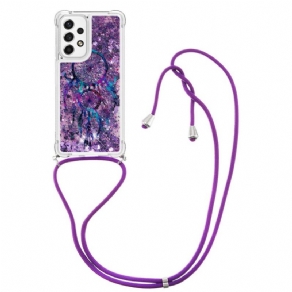 Mobilcover Samsung Galaxy A53 5G Med Snor Med Pailletter Drawstring Dreamcatcher