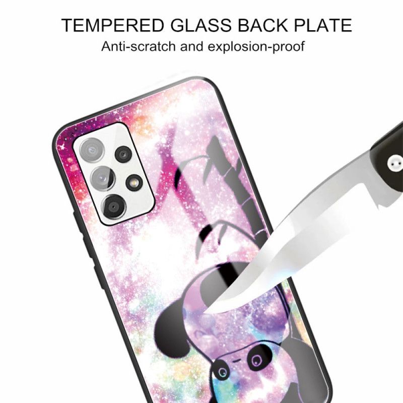 Mobilcover Samsung Galaxy A53 5G Panda Hærdet Glas