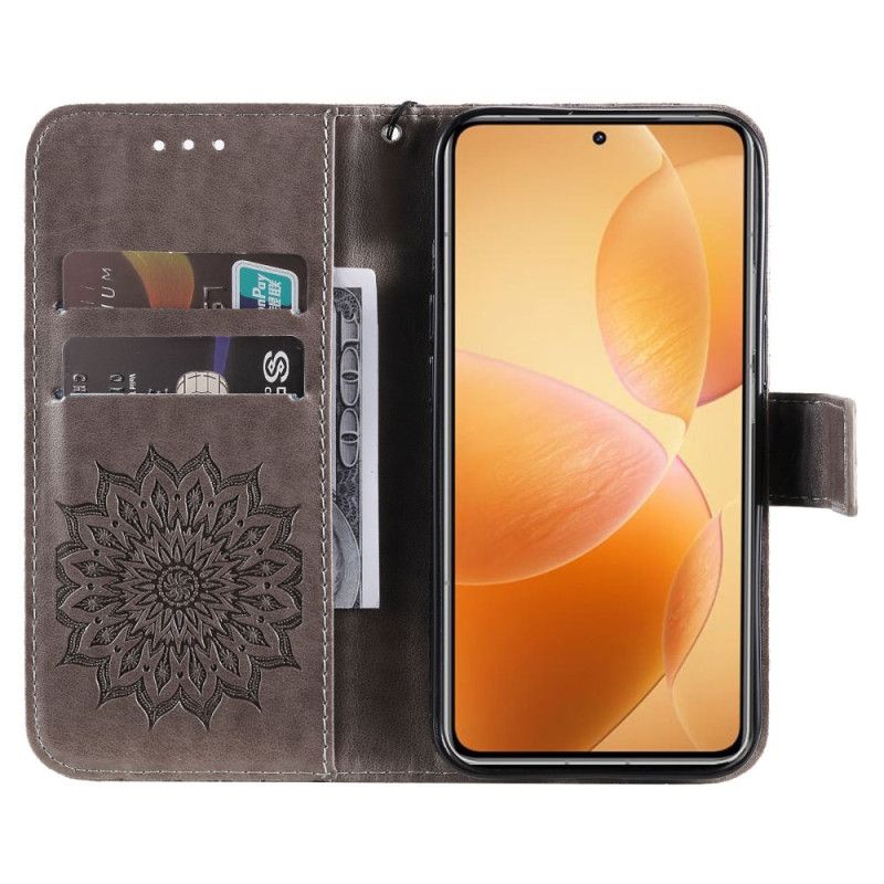 Flip Cover Xiaomi 14t Pro Mandala Med Rem