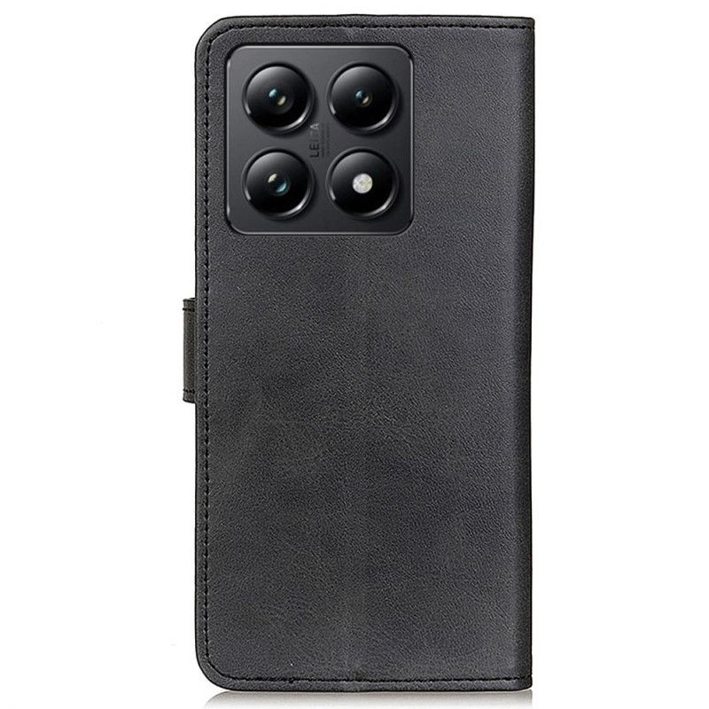 Læder Cover Xiaomi 14t Pro Telefon Etui Mat Kunstlæder