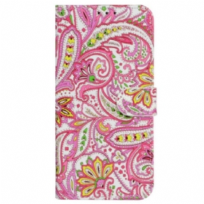 Læder Cover Xiaomi 14t Pro Telefon Etui Premium Blomster