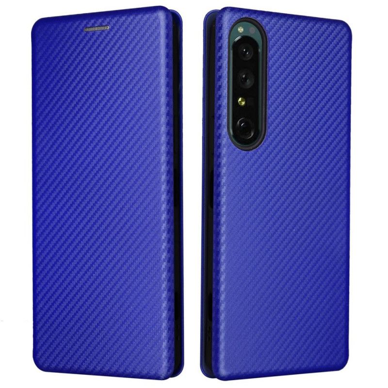 Cover Sony Xperia 1 IV Flip Cover Kulfibertekstur