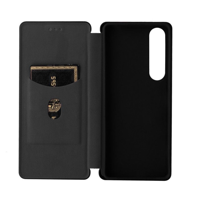 Cover Sony Xperia 1 IV Flip Cover Kulfibertekstur