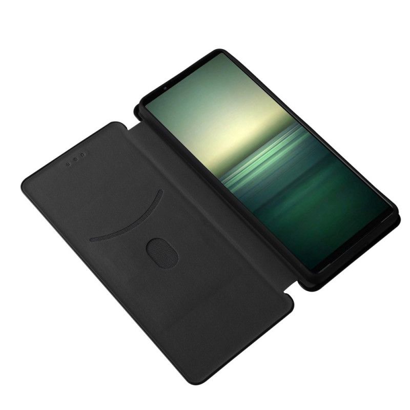 Cover Sony Xperia 1 IV Flip Cover Kulfibertekstur