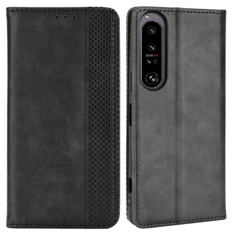 Cover Sony Xperia 1 IV Flip Cover Styliseret