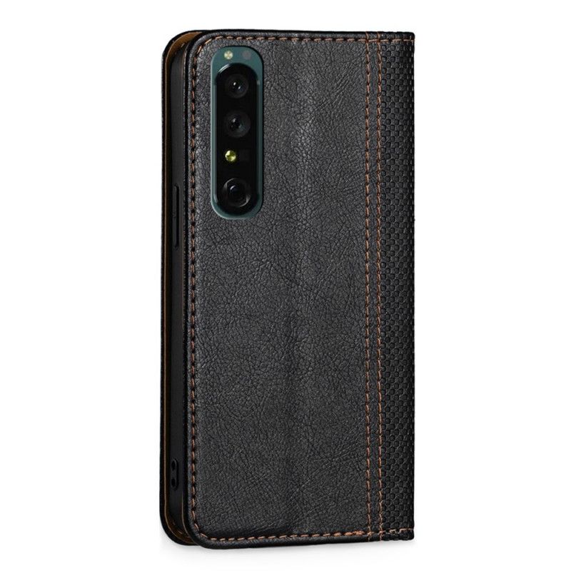 Cover Sony Xperia 1 IV Flip Cover Vintage Kunstlæder