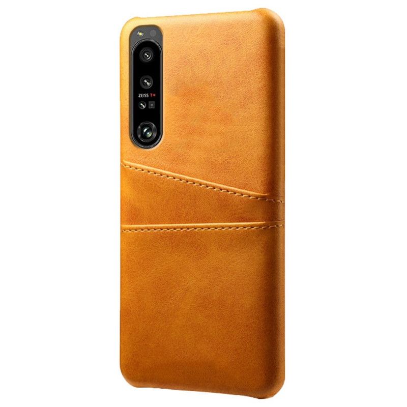 Cover Sony Xperia 1 IV Lædereffektkortholder