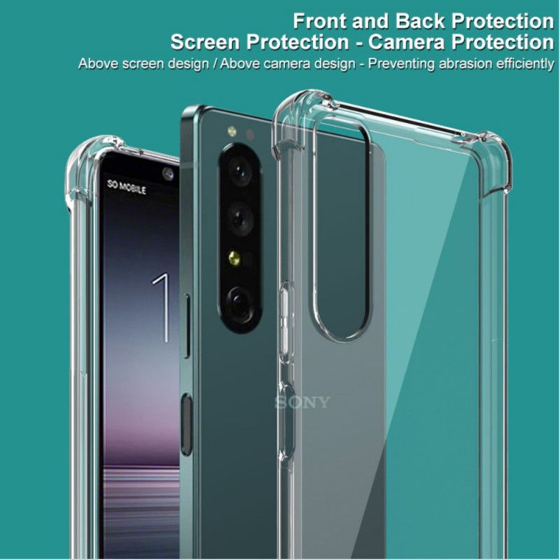 Cover Sony Xperia 1 IV Transparent Med Imak Skærmfilm