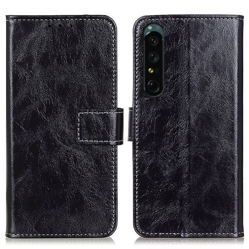 Flip Cover Sony Xperia 1 IV Blanke Sømme