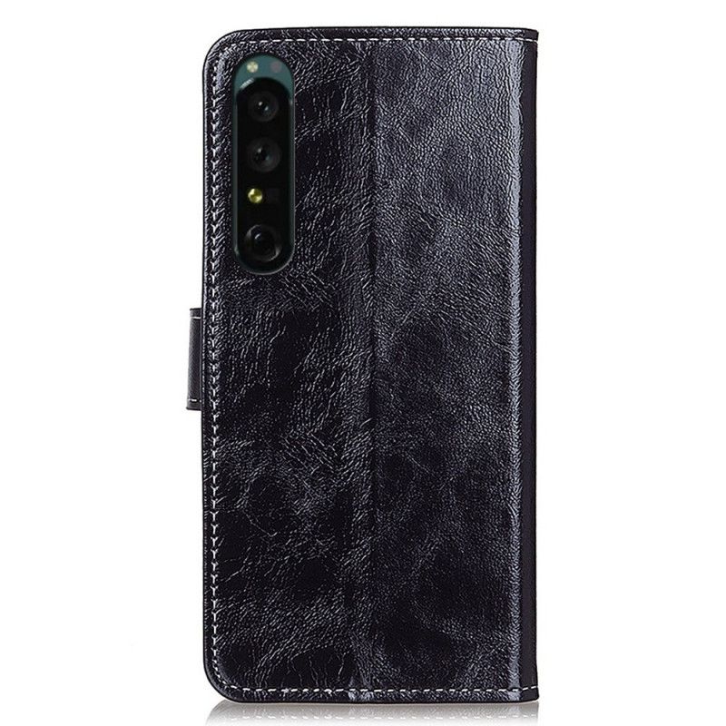 Flip Cover Sony Xperia 1 IV Blanke Sømme