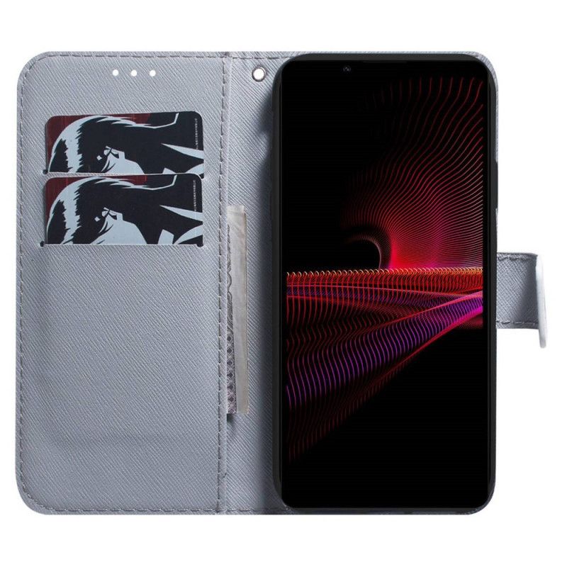 Flip Cover Sony Xperia 1 IV Hvid Tiger