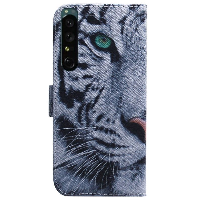 Flip Cover Sony Xperia 1 IV Hvid Tiger