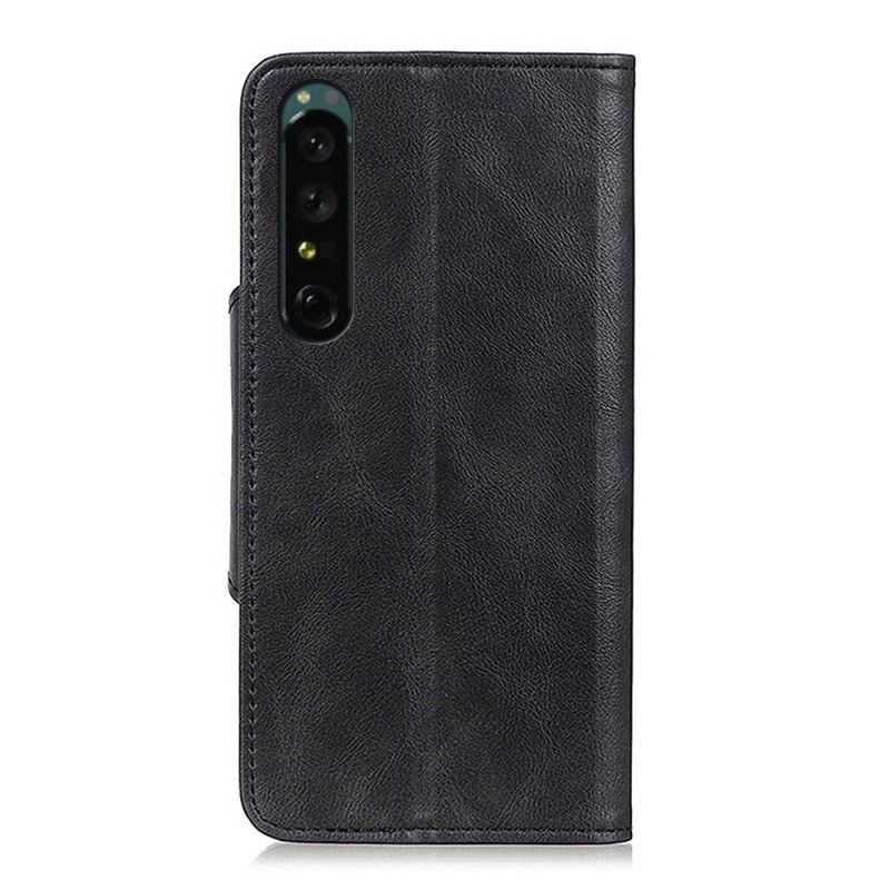 Flip Cover Sony Xperia 1 IV Imiteret Læderknap