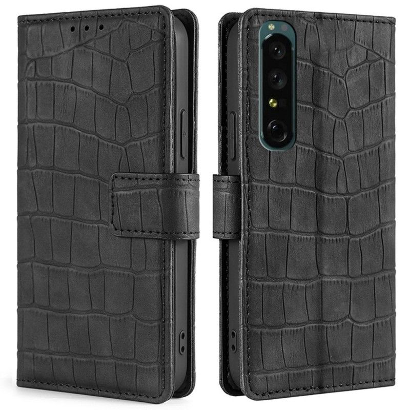 Flip Cover Sony Xperia 1 IV Krokodillestil