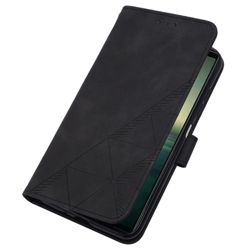 Flip Cover Sony Xperia 1 IV Med Snor Stroptrekanter